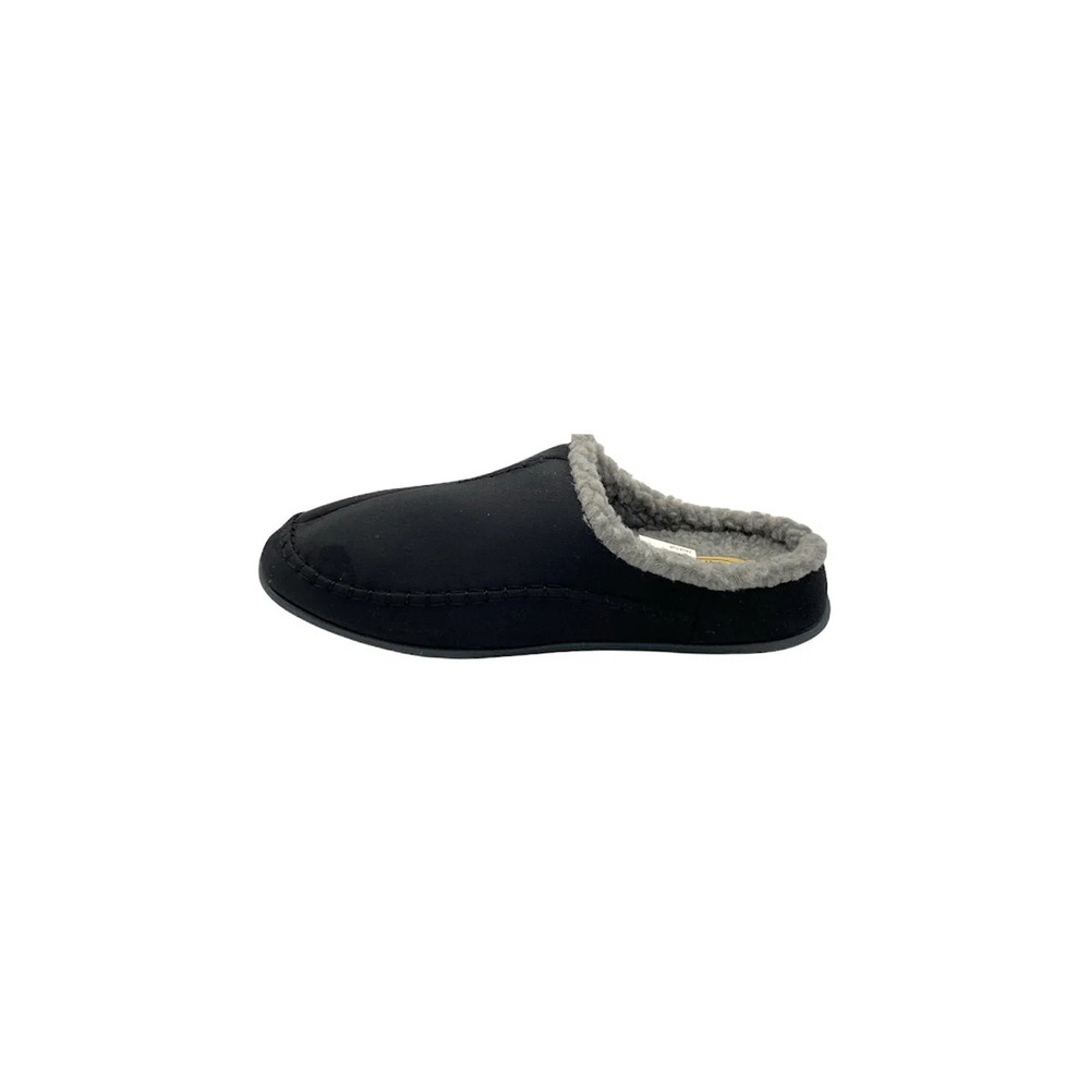 Deer Stags Slipperooz Nordic Men's Clog Slippers Black - Wide - Picture 3 of 4